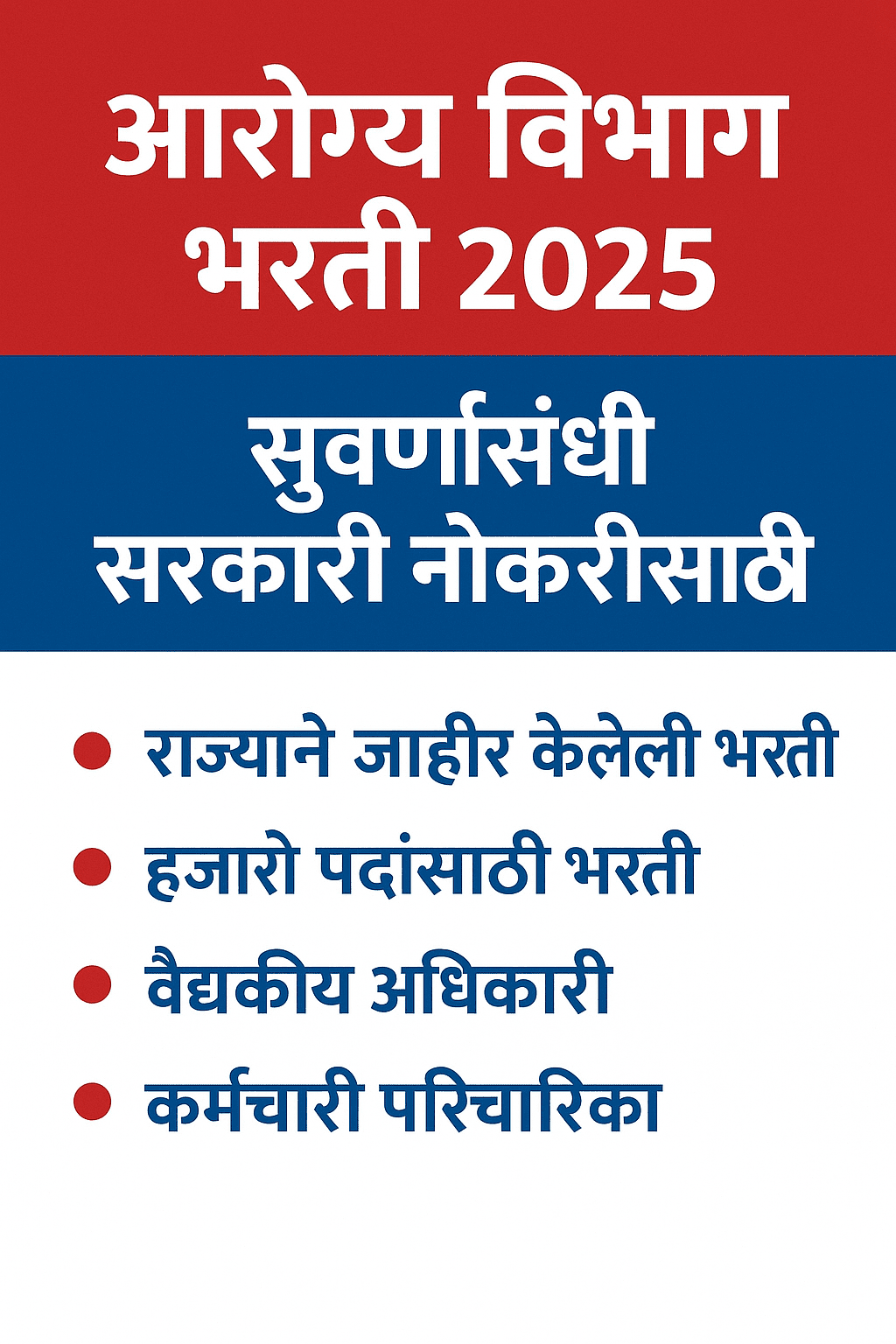 Arogya Vibhag Bharati 2025