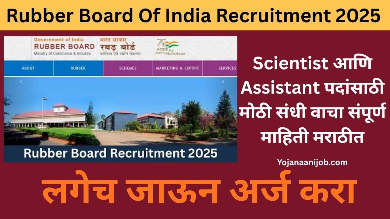 Rubber Board of India Recruitment 2025